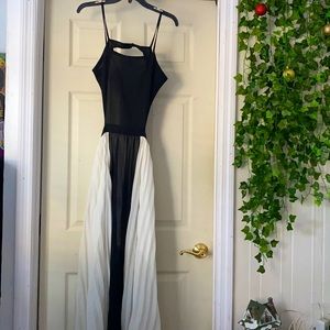 Black and white dress